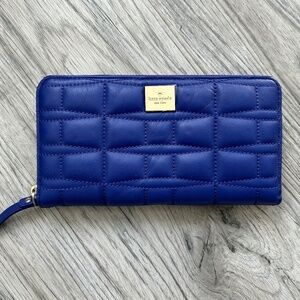 NWT Kate Spade New York Lacey PWRU2811 Signature spade leather royal cobalt